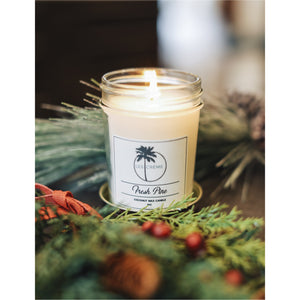 Fresh Pine Scent Coconut Wax Candle