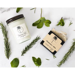 Rosemary Mint Scent Coconut Wax Candle