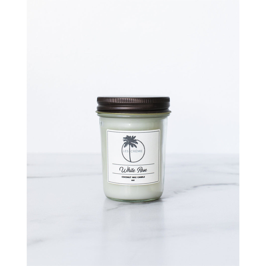 White Rose Coconut Wax Candle