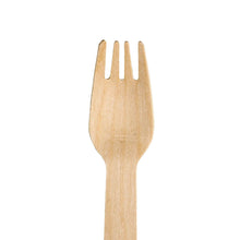 Load image into Gallery viewer, Wooden Disposable Forks (100 count)
