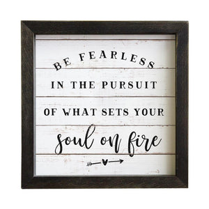 Be Fearless Rustic Frame
