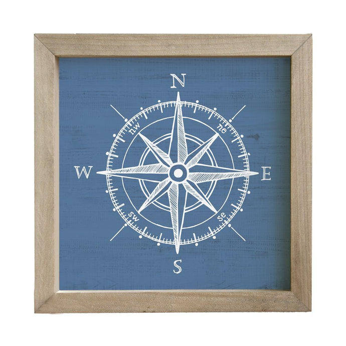 Blue Compass Rustic Frame