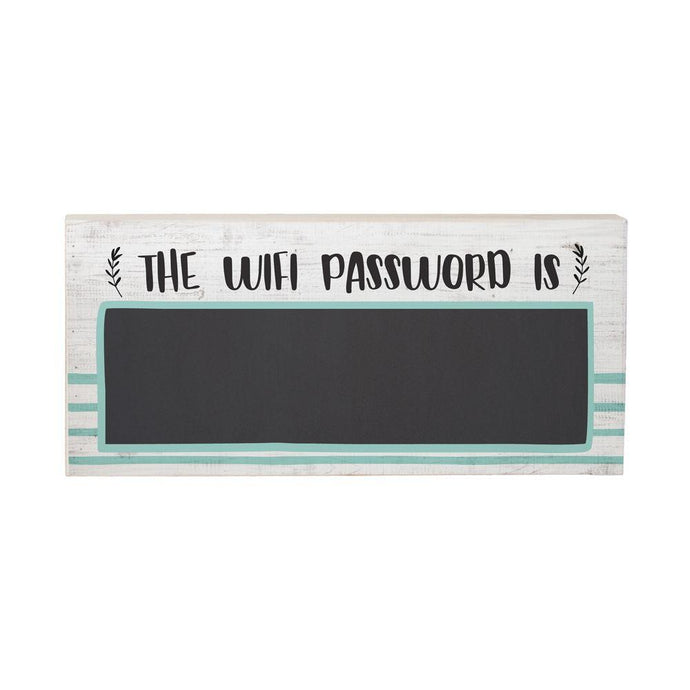Blue Stripe Wifi Password Chalk Talk