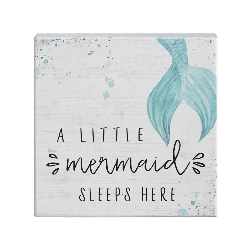 Little Mermaid Sleeps Small Talk Square