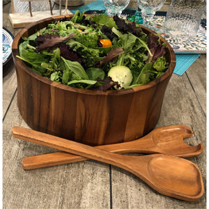 Maribo Extra Large Salad Bowl with Servers