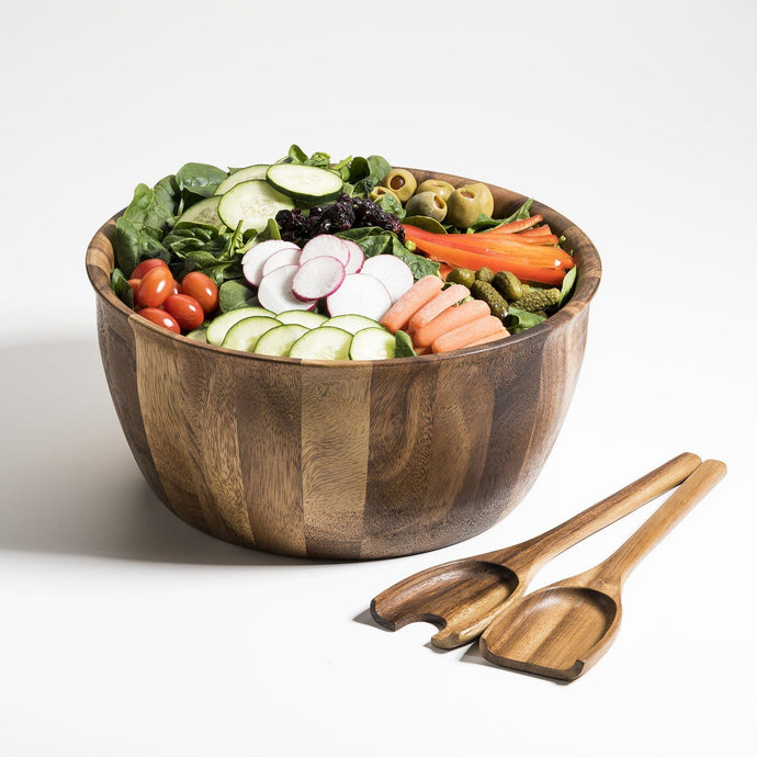 Soro Extra Large Salad Bowl with Servers