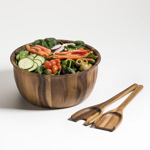 Soro Large Salad Bowl with Servers