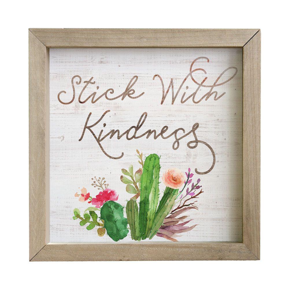 Stick with Kindness Rustic Frame