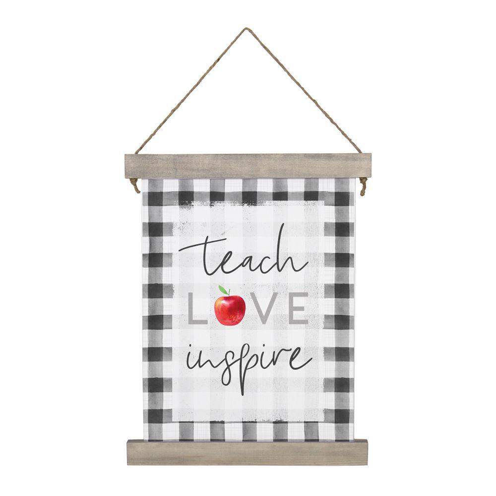 Teach Love Inspire Hanging Canvas