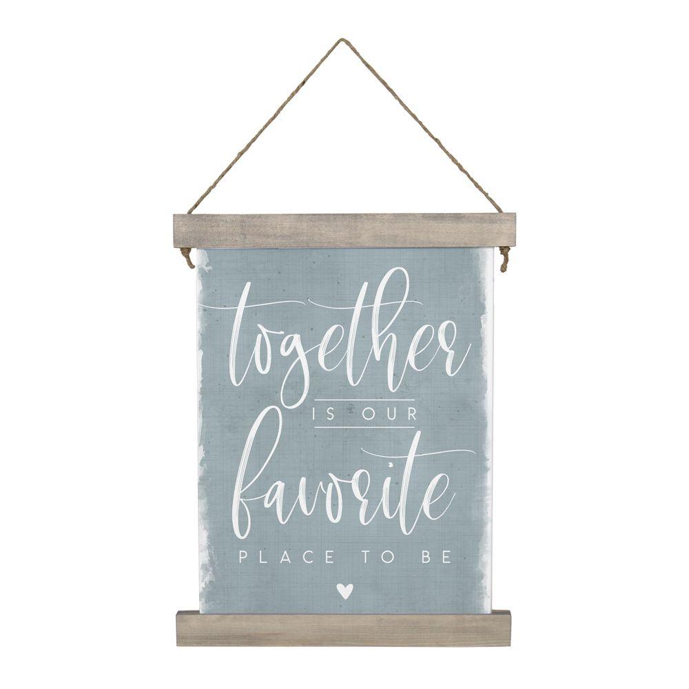 Together Our Favorite Place Hanging Canvas