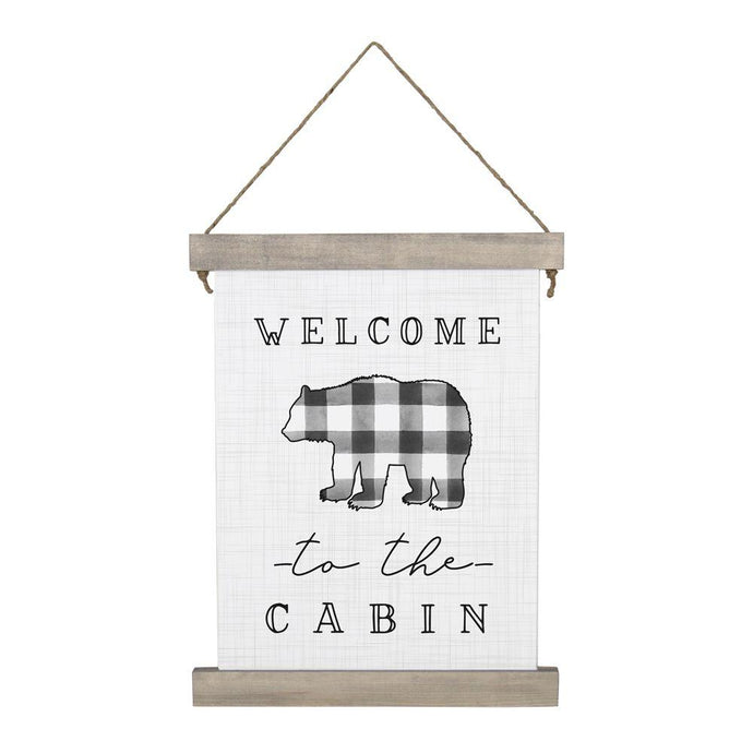 Welcome To The Cabin Hanging Canvas