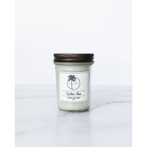 White Rose Coconut Wax Candle