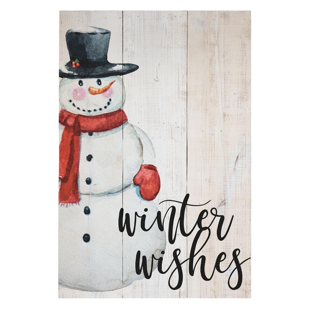 Winter Wishes Rustic Pallet