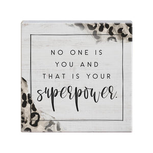 Your Superpower Leopard Small Square